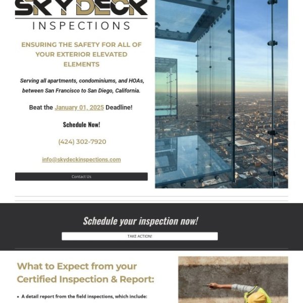 Sky deck Inspections