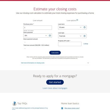 Closing Cost Estimator